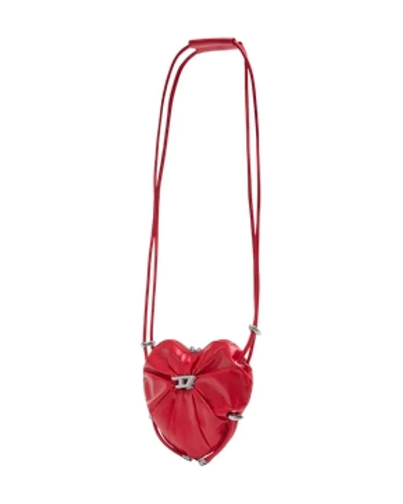 Diesel Women's Crossbody Bag Red Calfskin Red
