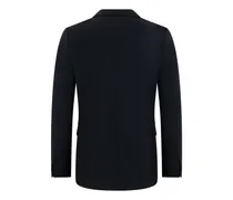 Double-Breasted Virgin Wool Blazer — Navy
