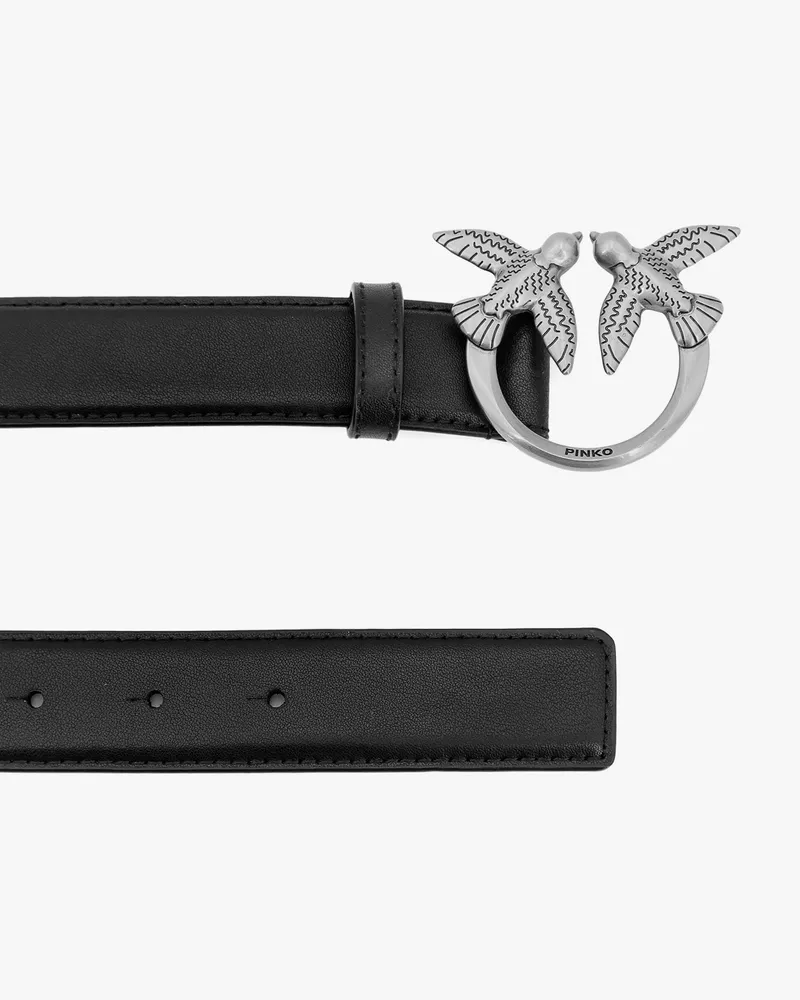 Pinko Women's Leather Belt Black Black