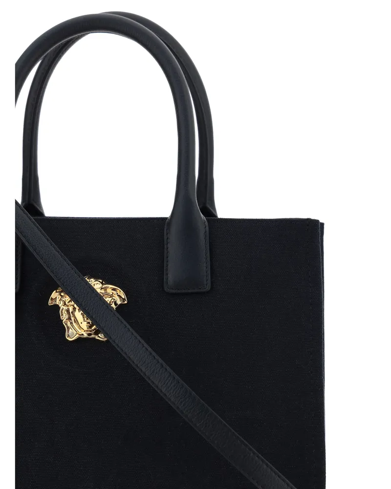 Versace Women's Shoulder Bag Cotton Black-Gold Black/gold Black