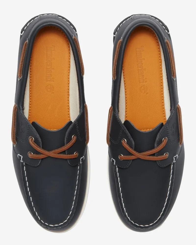 Timberland Women's Loafers Classic Boat Navy Leather Navy