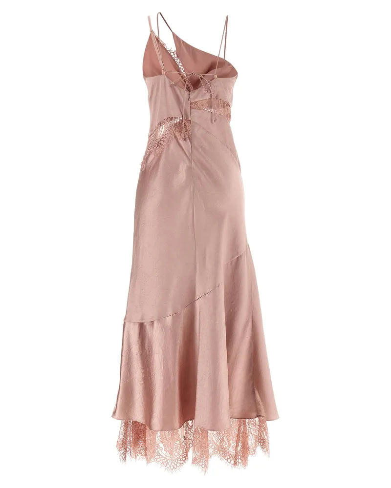 Pinko Satin and Lace Dress — Mauve Mauve