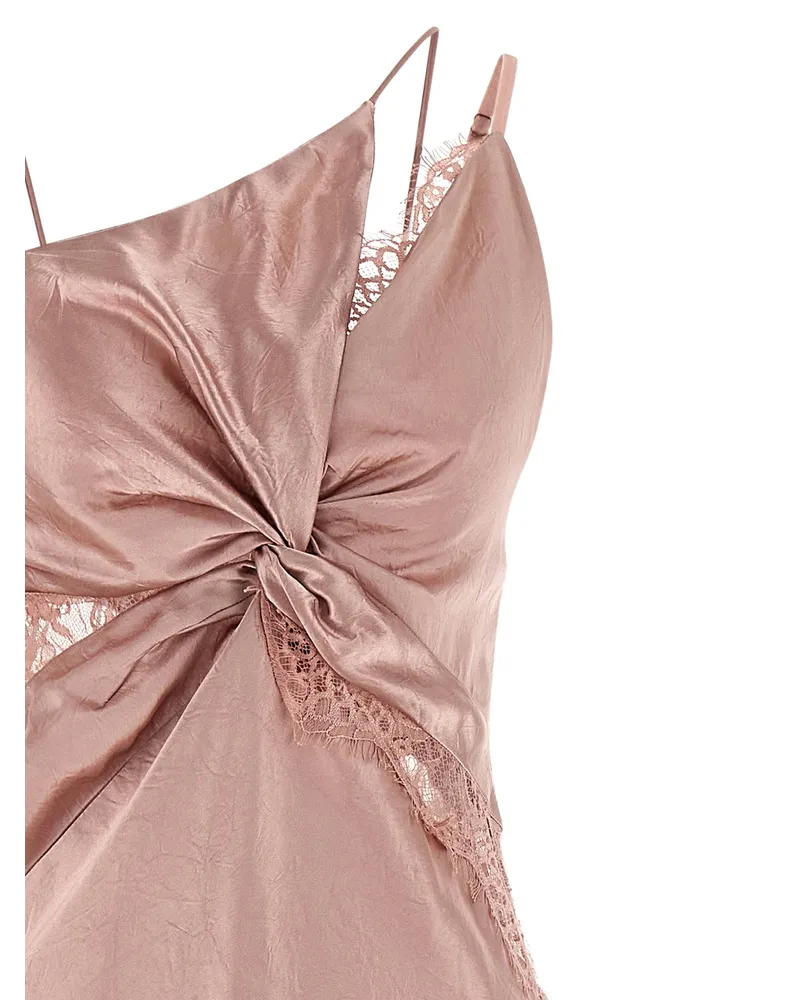 Pinko Satin and Lace Dress — Mauve Mauve
