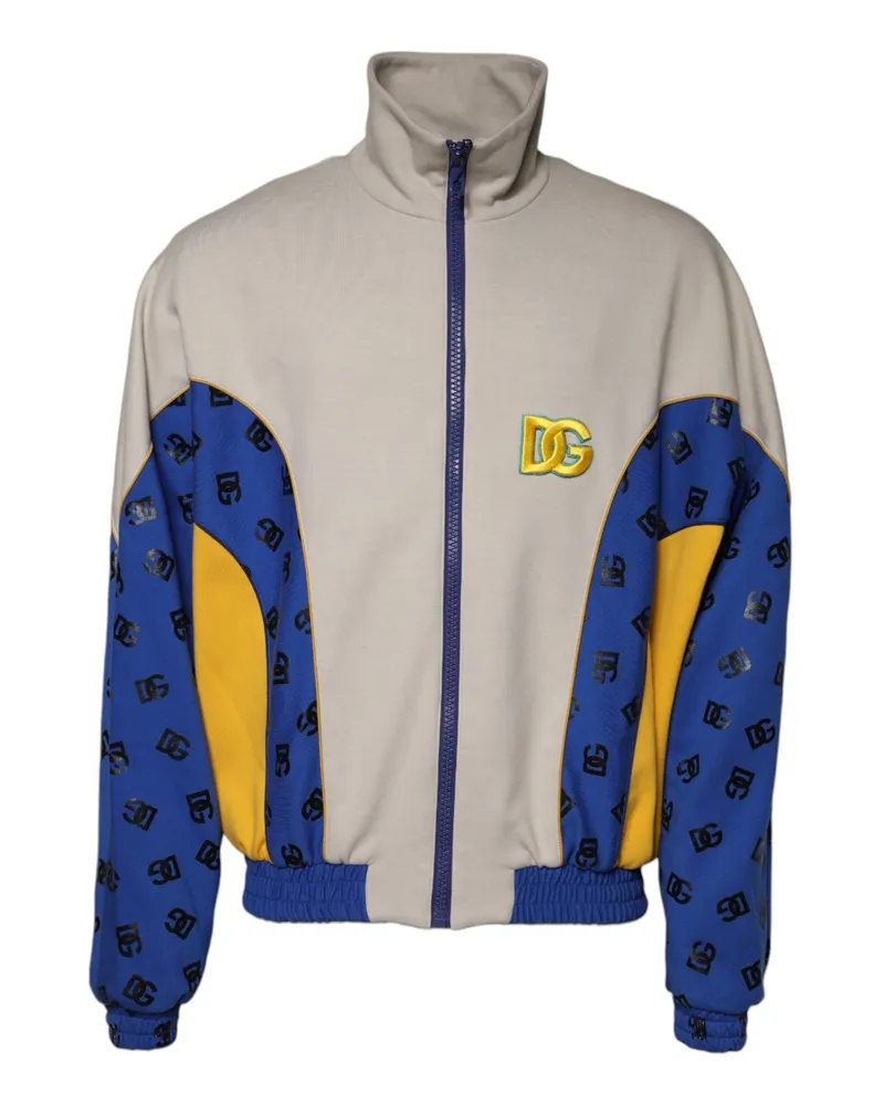 Dolce & Gabbana Men's Multicolor Polyester Full Zip Bomber Jacket Clothing Multicolor