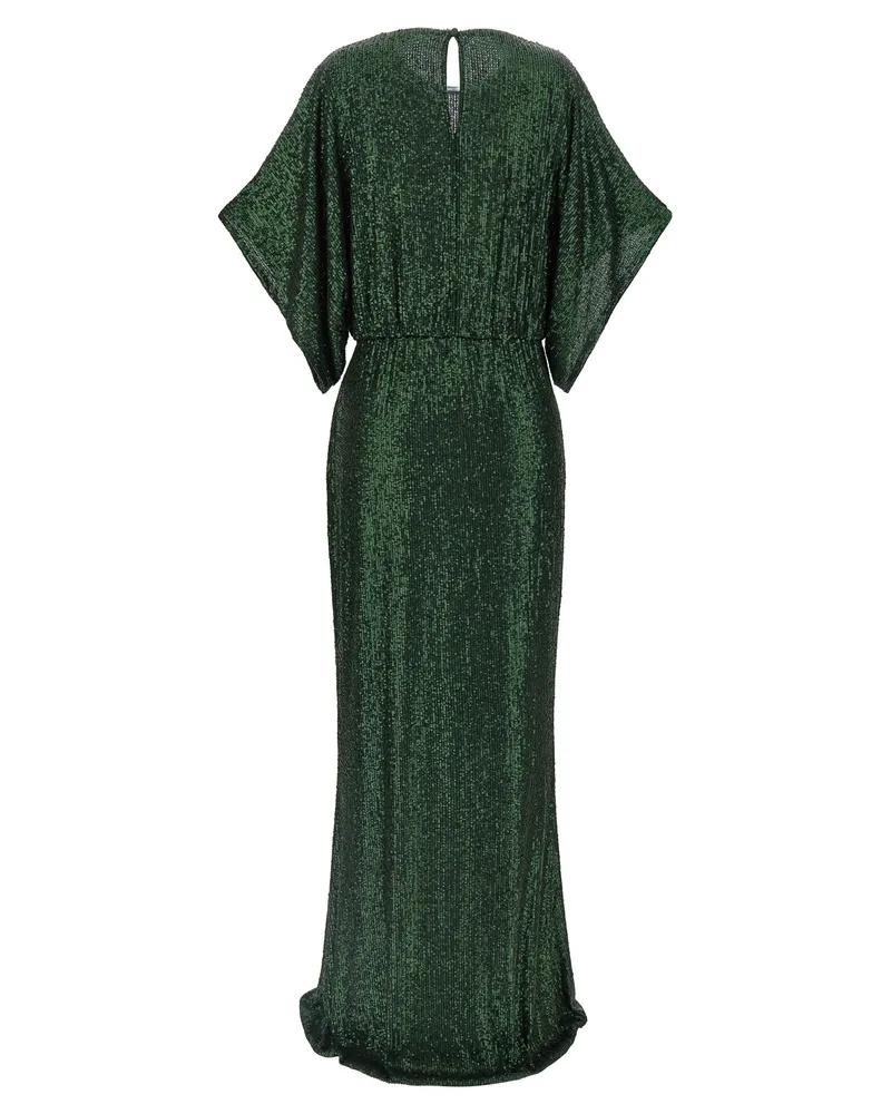 Norma Kamali Women's Bicolor Polyester Long Dress Green