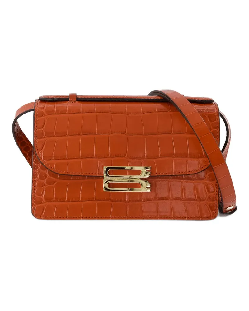 Victoria Beckham Women's The Mini Dorian Crossbody -  Leather Red Calfskin Bags Crossbodies Orange