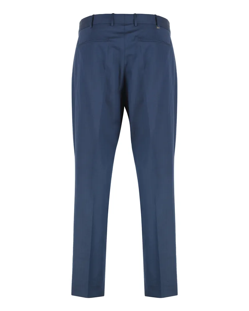 PT TORINO Men's Trousers Silkochino Blue Silk Chinos Blue