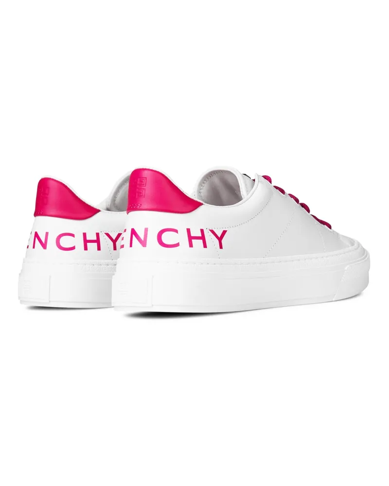 Givenchy Women's City Sport Logo Sneakers White Shoes White
