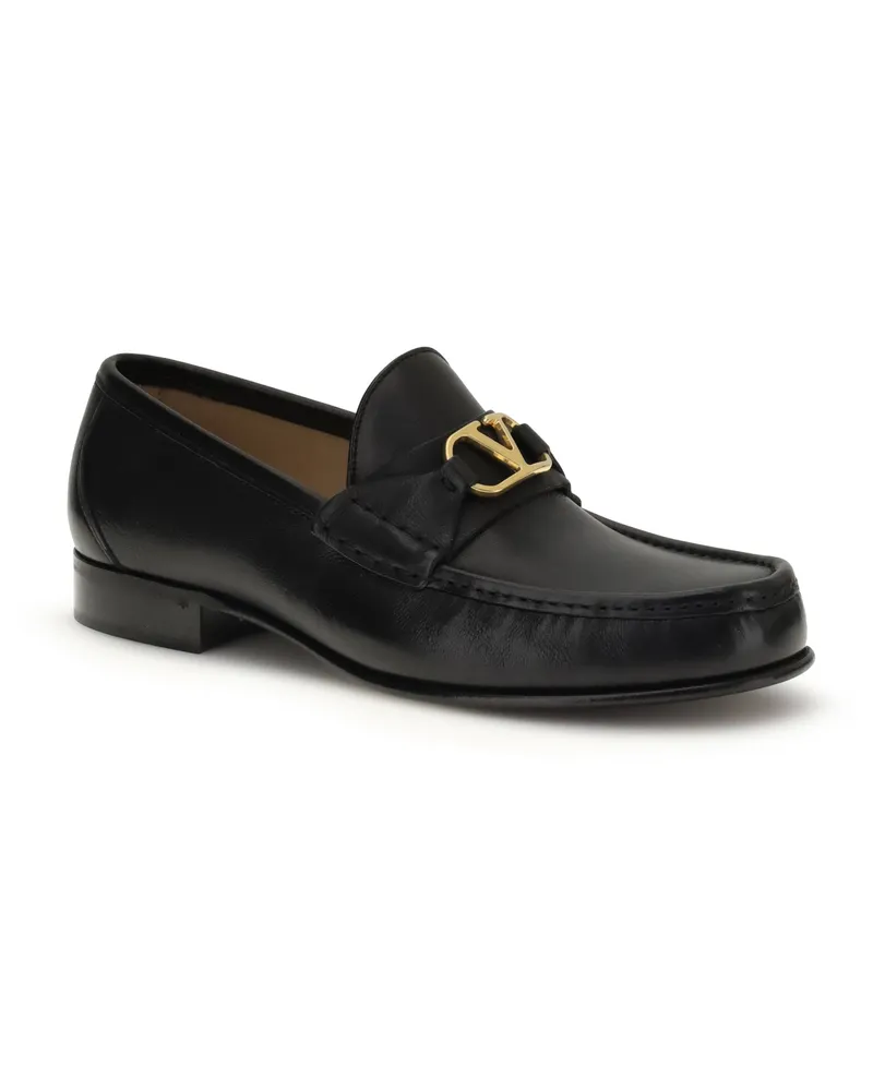 Valentino Garavani Men's Signature Vlogo Loafers Nero Nero