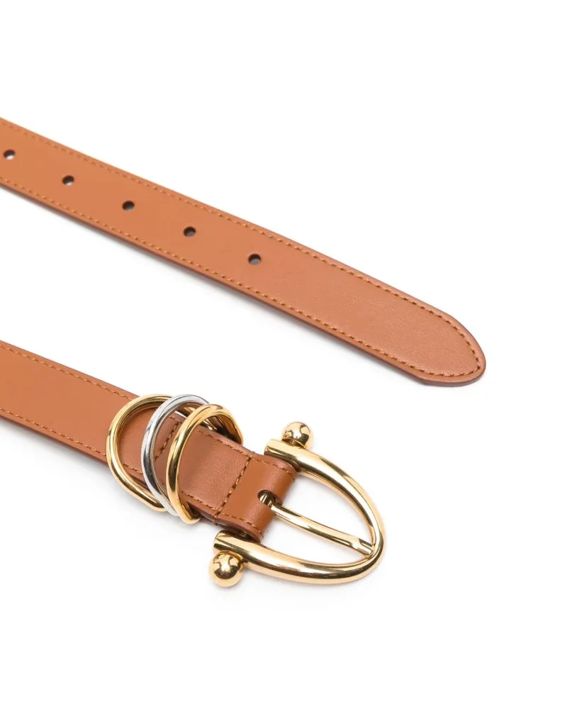Chloé Leather Belt — Tan Tan
