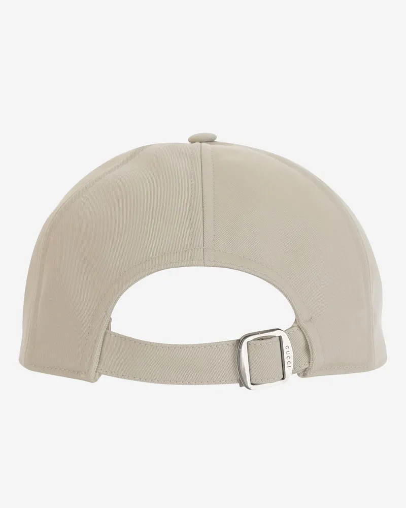 Gucci Women Baseball Cap Cotton White Hat White