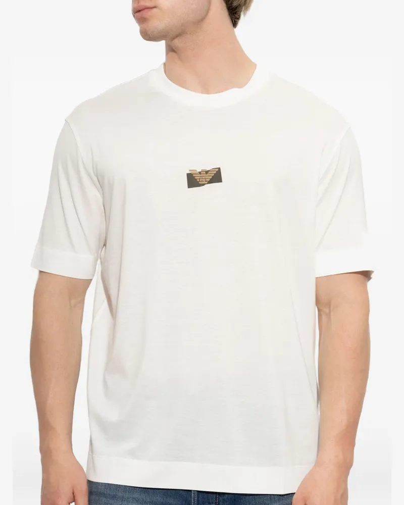 Emporio Armani Logo-Patch T-Shirt — White White