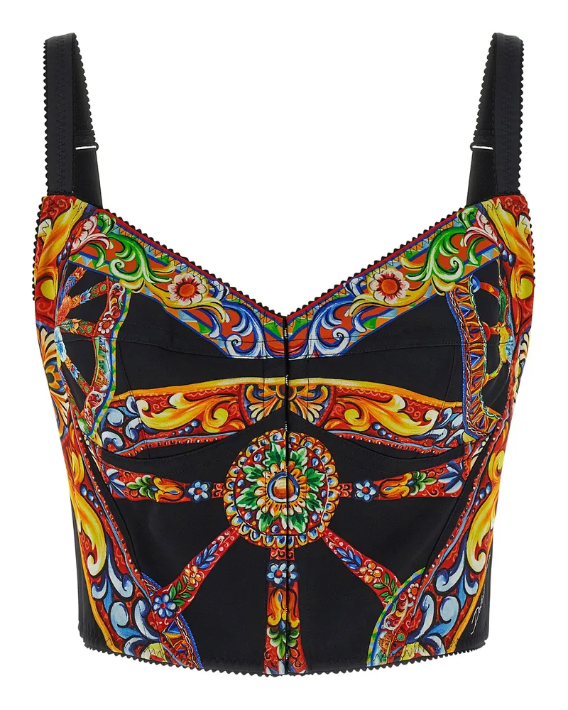 Dolce & Gabbana Carretto Tank Top — Black Black