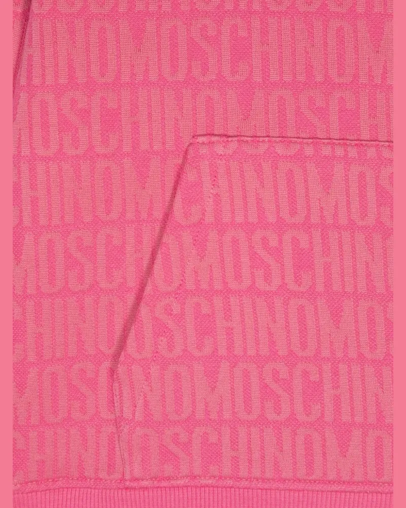 Moschino Cotton Blend Hooded Sweatshirt — Pink Pink