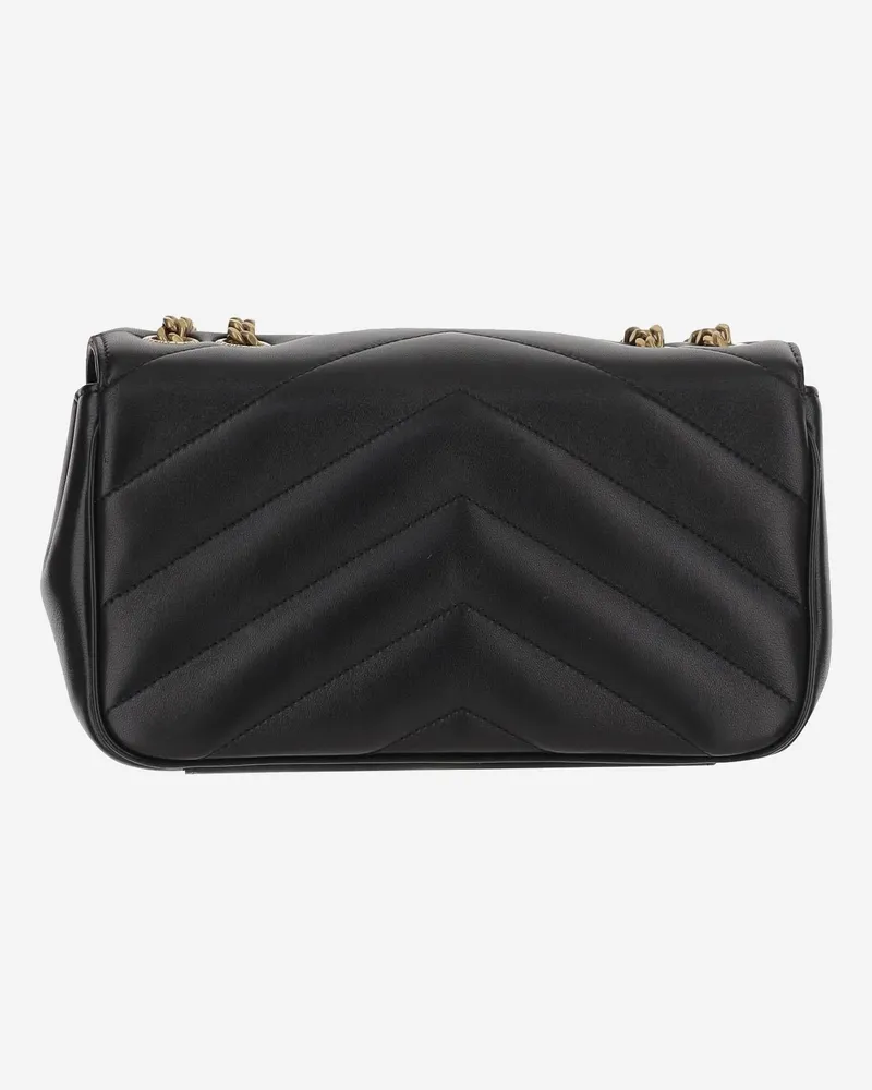 Saint Laurent Loulou Shoulder Bag — Black Black