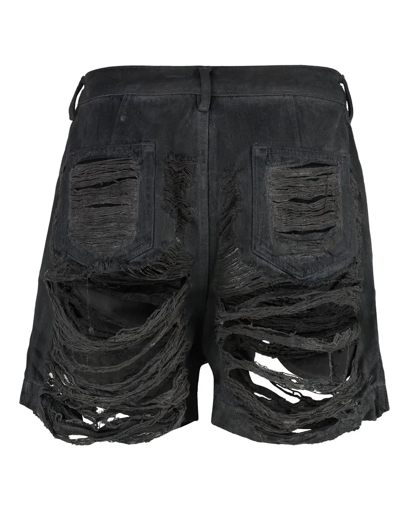 Rick Owens Men's Cotton Bermuda Shorts Grey Black