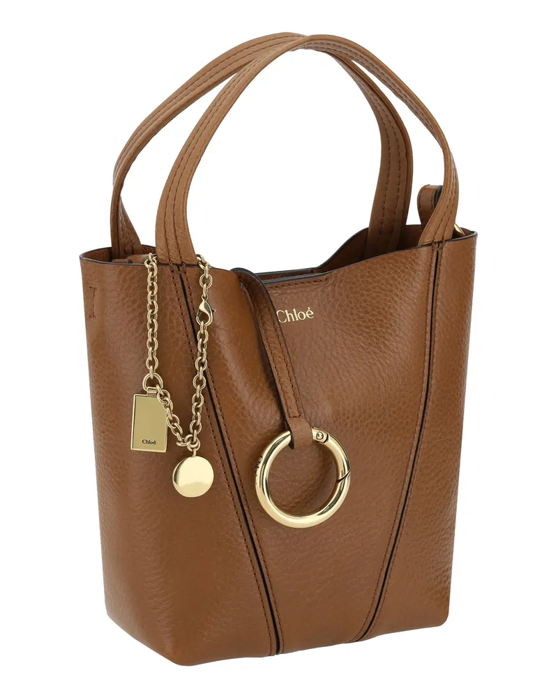 Chloé Spin Shoulder Bag — Brown Brown