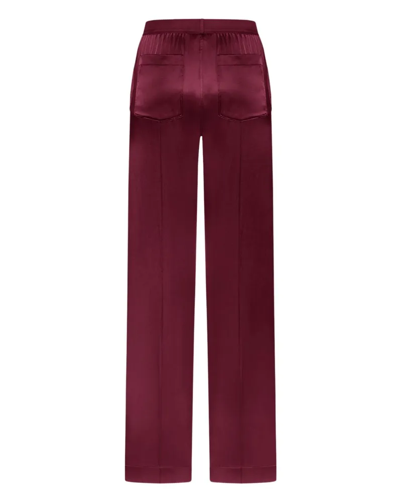 Tom Ford Women's Trousers Silk, Plum Purple