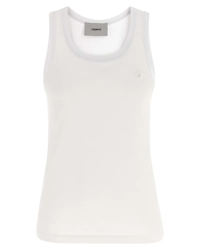 COPERNI Cotton-Modal Blend Tank Top — White White