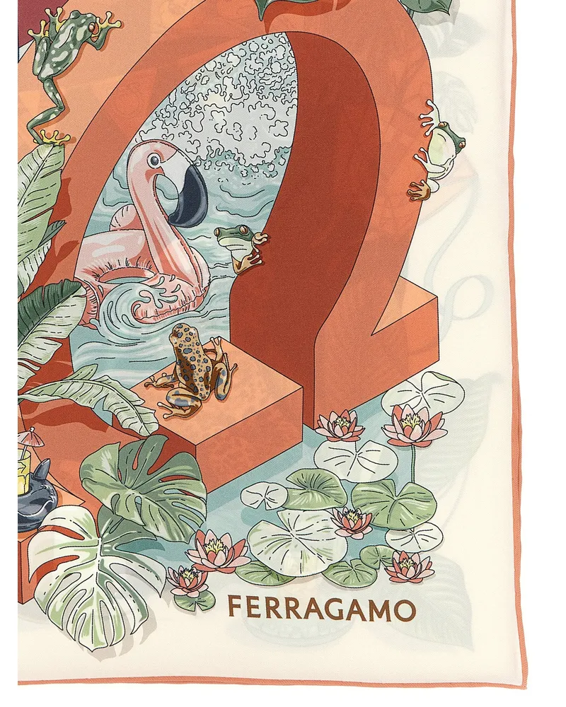 Ferragamo Scarf — Coral Coral
