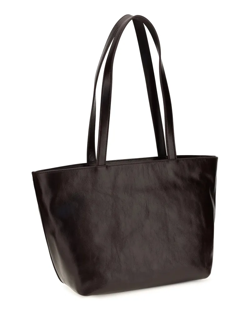 Alexander Wang Women's Tote Bag Punch Leather Oxblood Calf Shoulder Oxblood