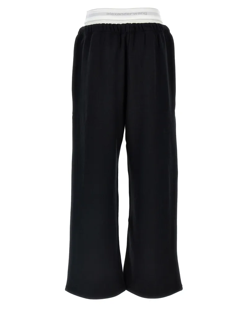 Alexander Wang Women's Black Cotton Joggers (workout Pants Black