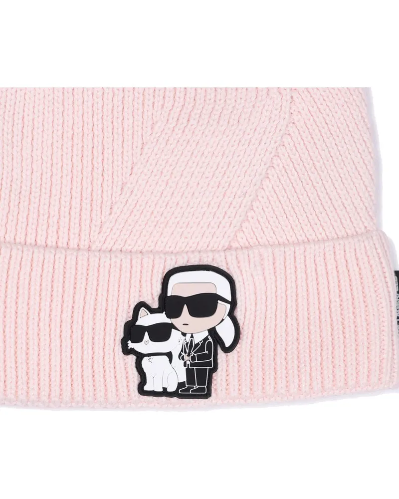 Karl Lagerfeld Z31002K_47P Logo-Embroidered Cotton Baseball Cap — Pink Pink