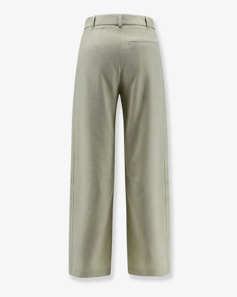 Pinko Women's Viscose Blend Trousers Green Green