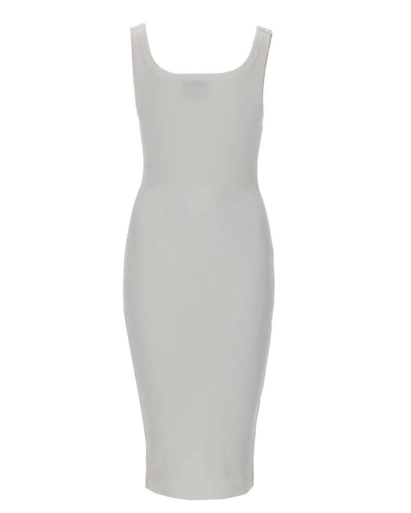 Versace Jeans Cotton Stretch Sheath Dress — White White