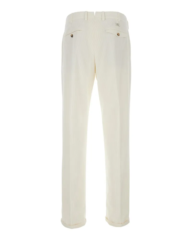 PT TORINO Union 1 Pince Trousers — White White