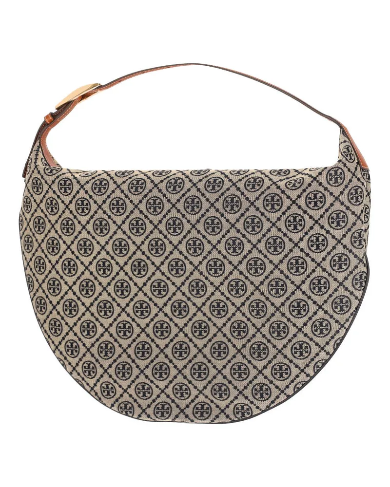Tory Burch Women's Bags Blue Body: Cotton Beige