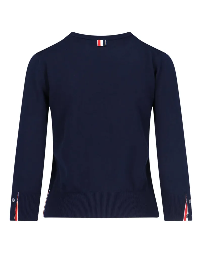 Thom Browne Women's Sweaters Blue Cotton Navy
