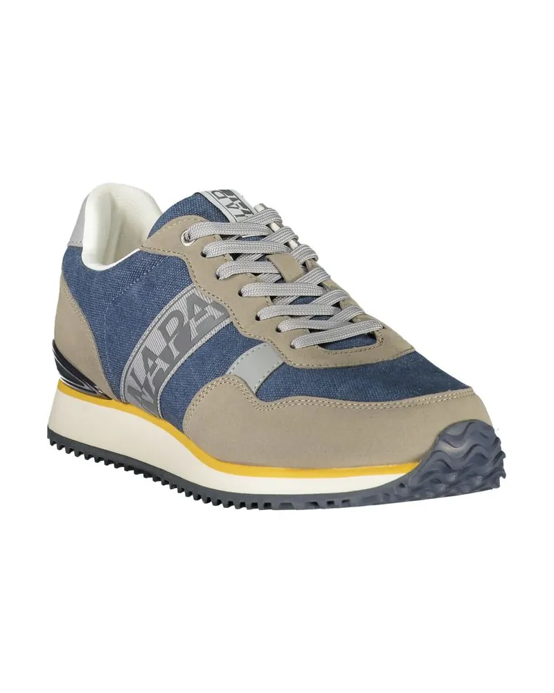 Napapijri Colorblock Lace-Up Sneakers — Blue Blue