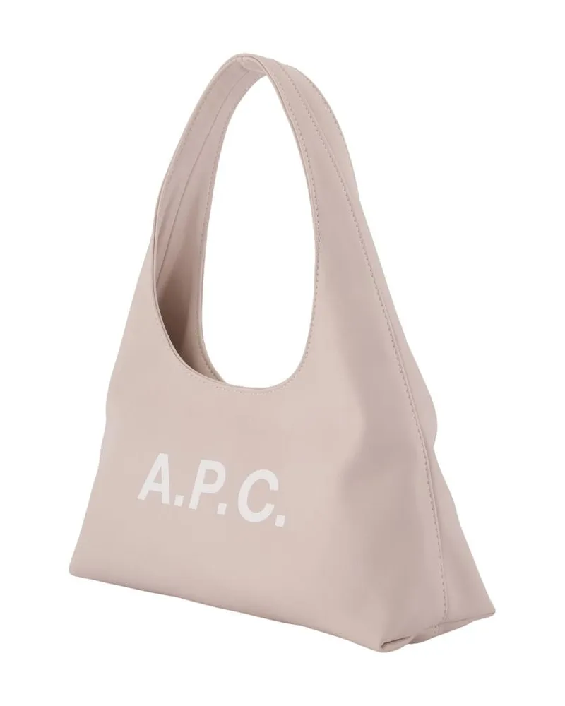 A.P.C. Women's Baby Ninon Shoulder Bag -  Synthetic Ivory Shoulder-Hobo-Bags Beige