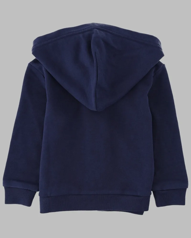 Ralph Lauren Hooded Cotton Knit Sweatshirt — Blue Blue