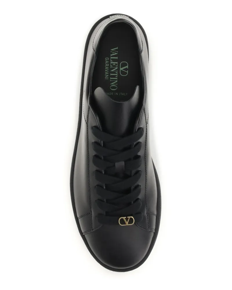 Valentino Garavani Men's Sneakers Royco Black Nappa Trainers Black