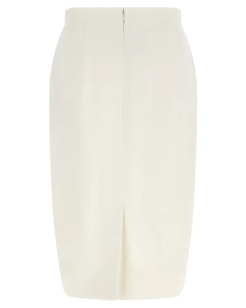 Stella McCartney Women's White Polyester Midi Skirt White