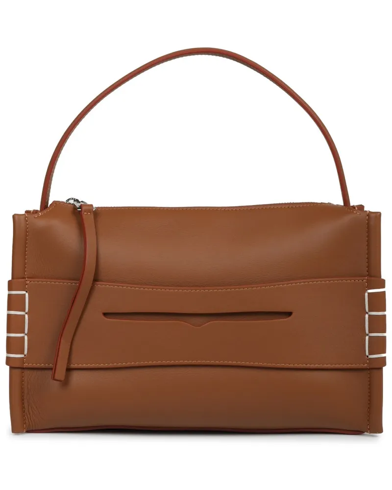 J.W.Anderson Women's Shoulder Bag Loafer Beige Leather Beige