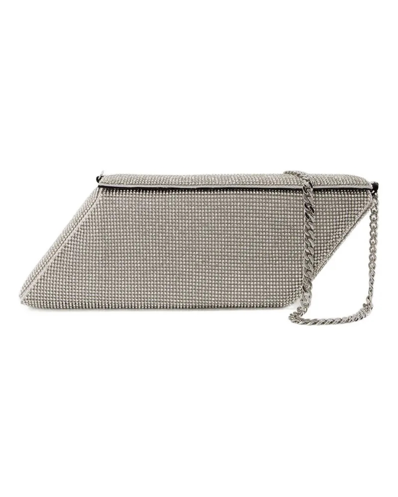 KARA Women's Parallelogram Clutch Silver Others Silver