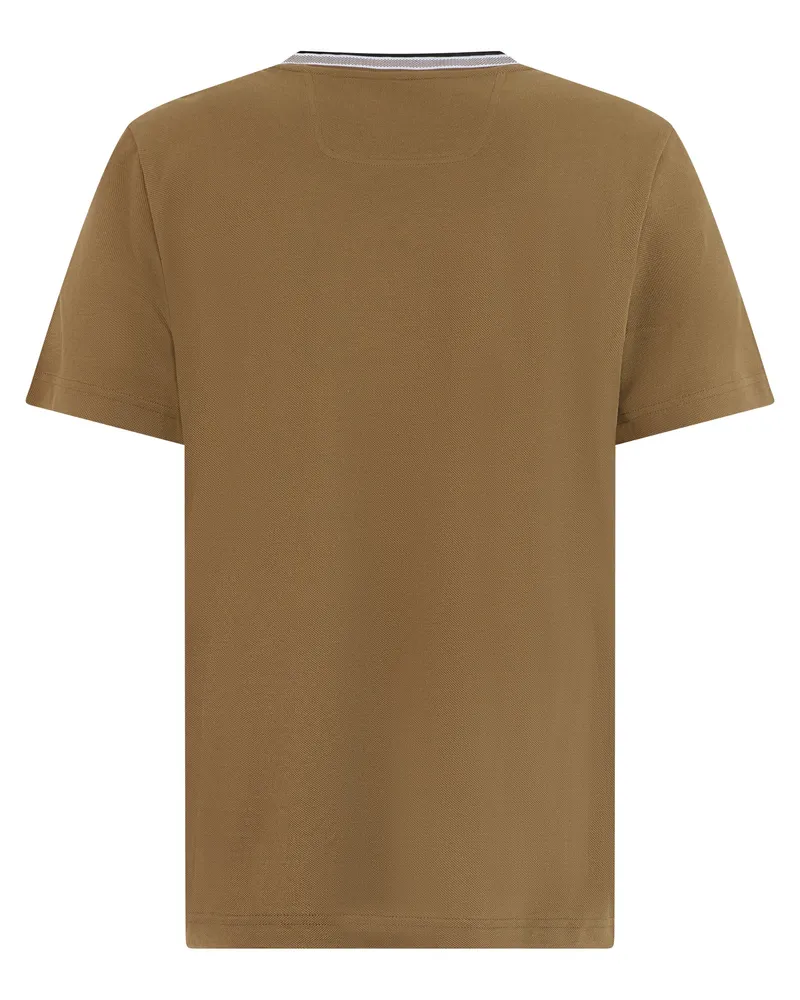 HUGO BOSS Men's Short-Sleeve Cotton T-Shirt Medium Brown T-Shirts And Polos 
