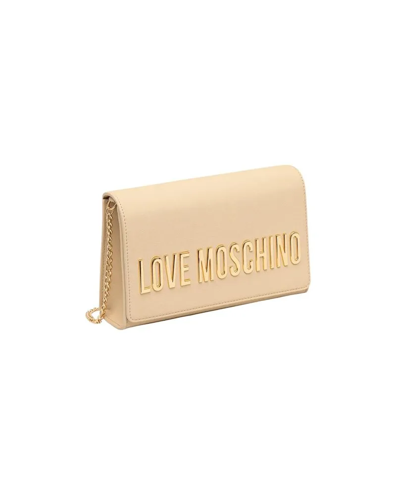 Moschino Women's Beige Polyethylene Handbag Bag Beige