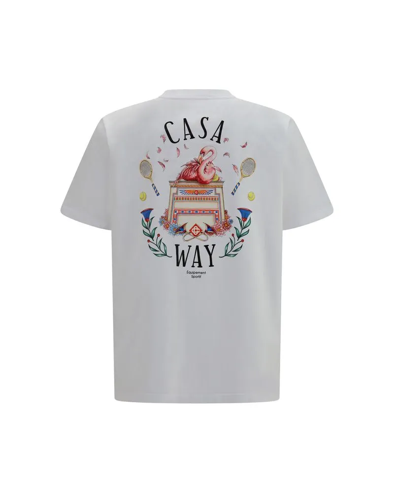 Casablanca Paris Logo-Print Cotton T-Shirt — White White