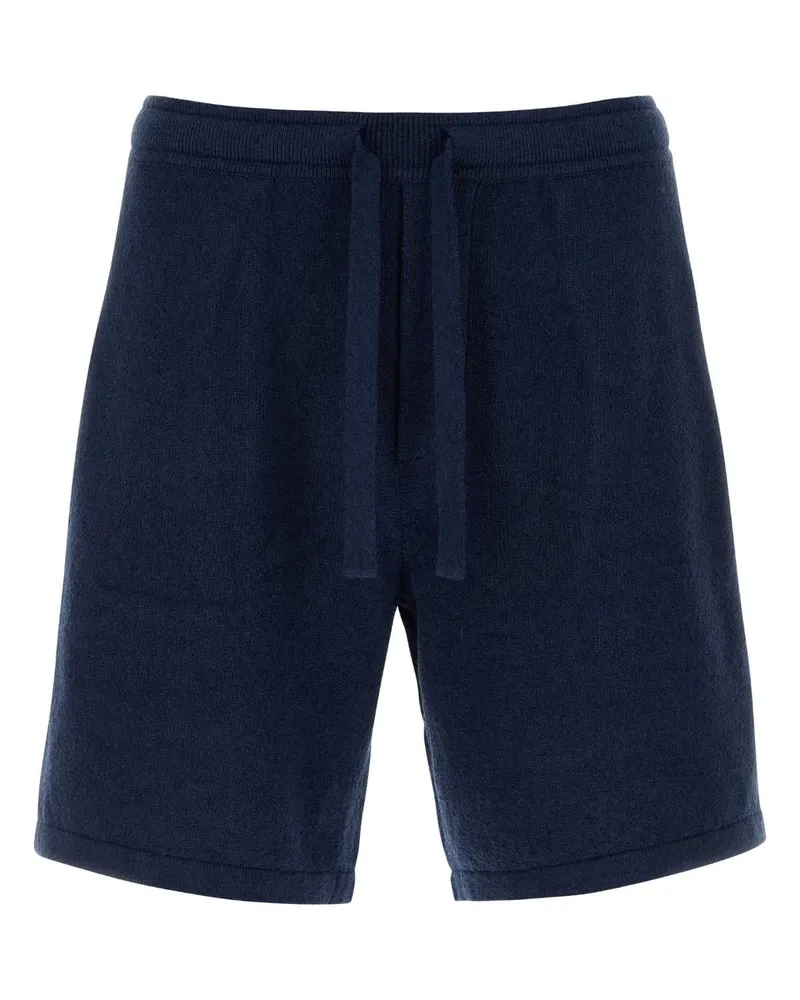 Dolce & Gabbana Bluscuro Exterior: Cotton Nylon Bermuda Short Navy