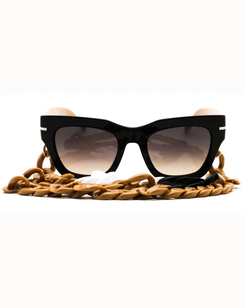 HUGO BOSS Women's 1520-N-S Sunglasses Black Black