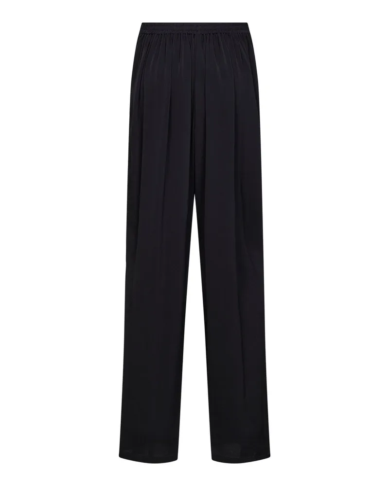 Alaïa Women's Trousers — Straight Cady, Black Viscose Black