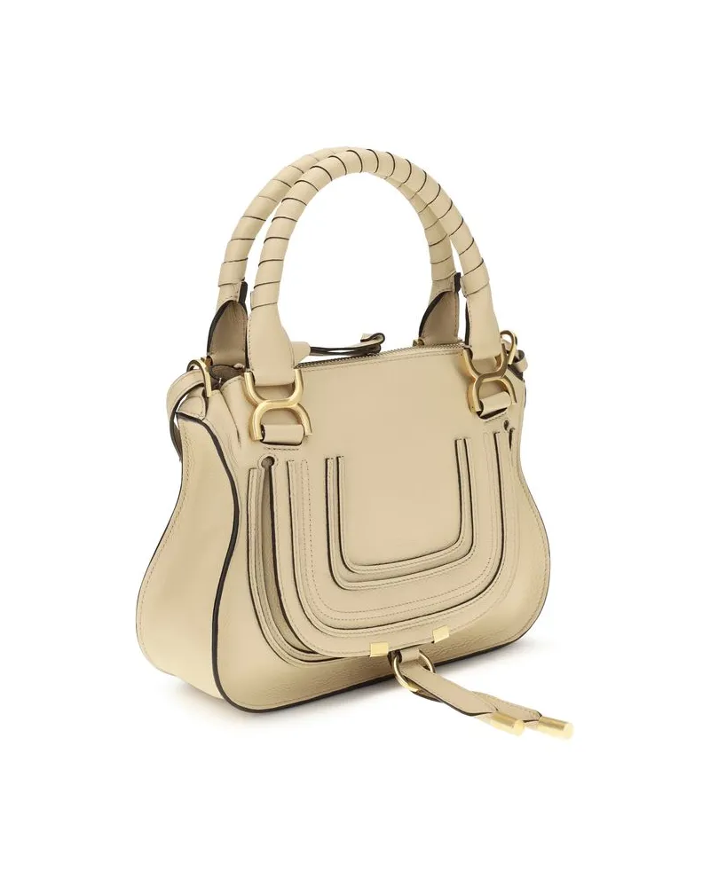 Chloé Women's Beige Calf Leather Bos Taurus Handbag Bag Beige