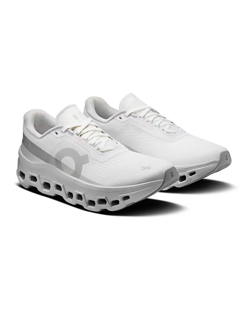 ON Women's Sneakers Cloudmonster 1 White-White Trainers White/white White