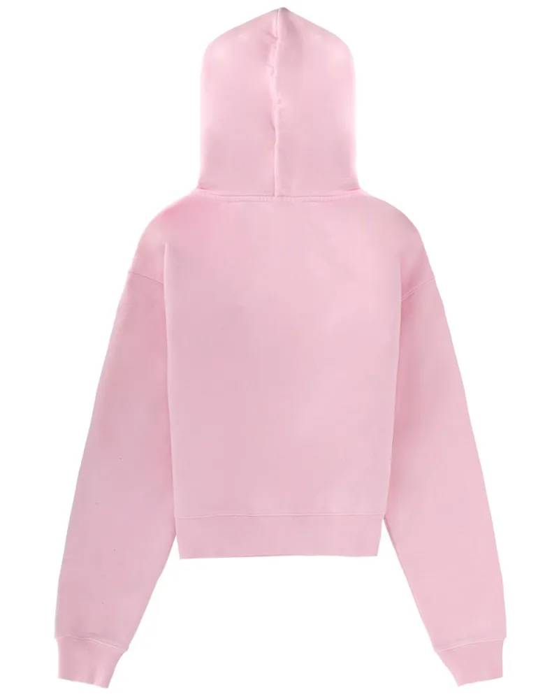 Jacquemus Cotton Hooded Sweatshirt — Pink Pink