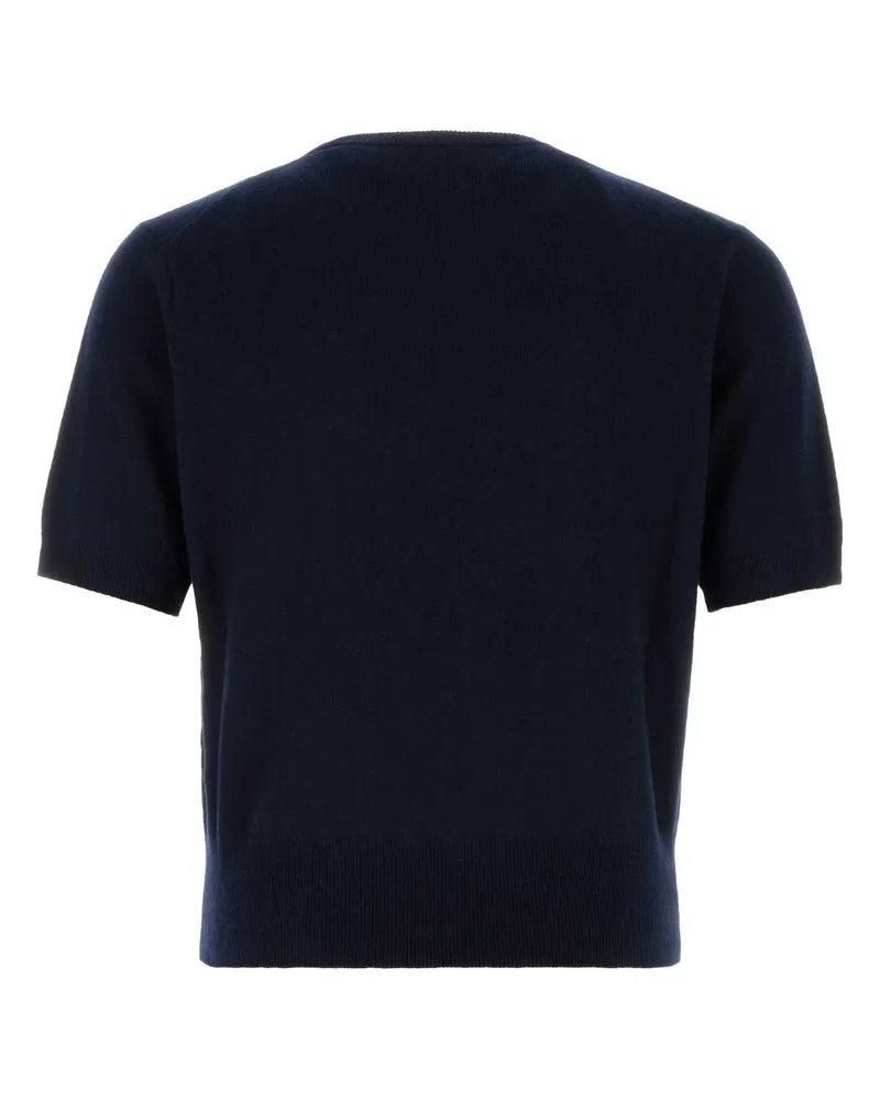 Jil Sander Men's Midnight Blue Wool Blend Sweater Ink Exterior: Cashmere Felpe Navy