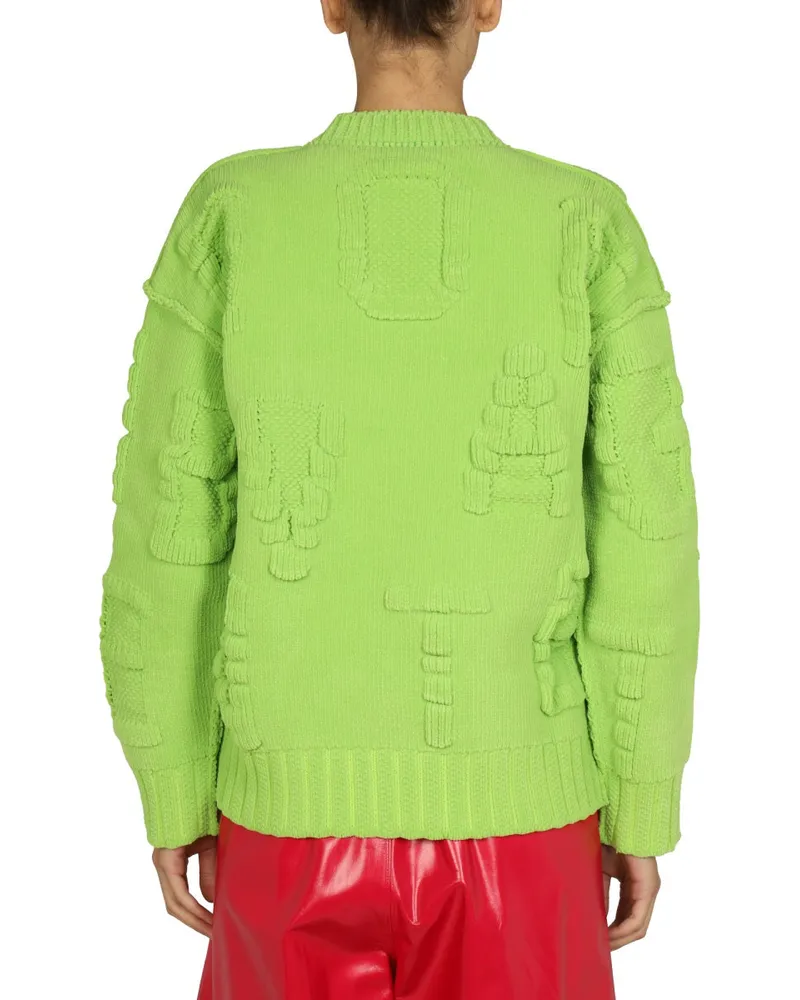 Bottega Veneta Embossed Chenille Sweater — Multicolor Multicolor